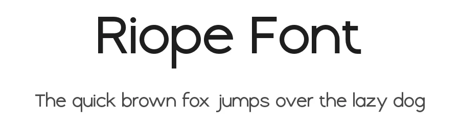 Riope Font by roomspace.cl — Display Font