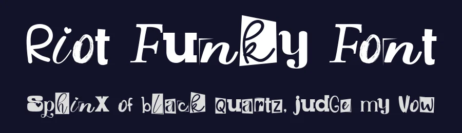 Riot Funky Font by bearydsgn — Decorative Font — thumbnail 2