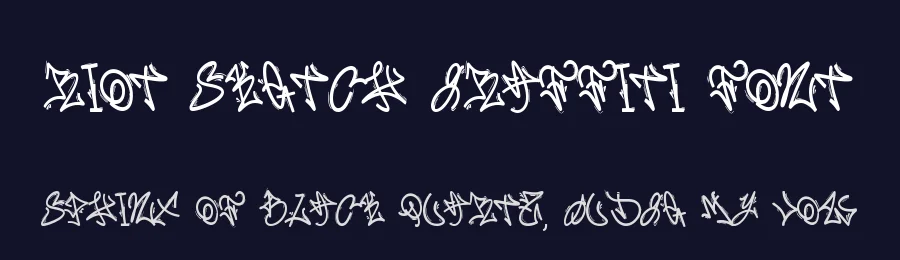 Riot Sketch Graffiti Font by Dm Studio — Display Font — thumbnail 2