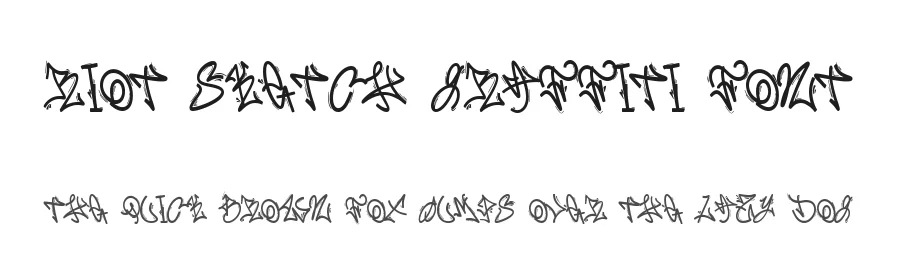 Riot Sketch Graffiti Font by Dm Studio — Display Font