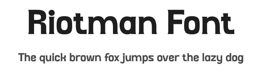 Riotman Font by SURATMI — Decorative Font