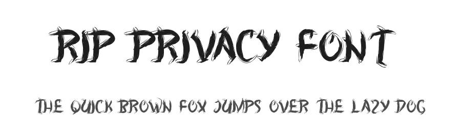 RIP Privacy Font by noahtype — Script Handwritten Font