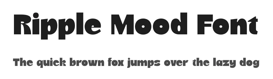 Ripple Mood Font by timelesstype.co — Display Font