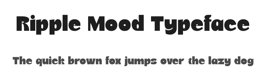 Ripple Mood Typeface by timelesstype.co — Display Font