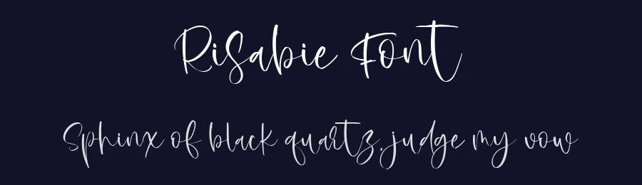 Risabie Font by metafontsy — Script Handwritten Font — thumbnail 2