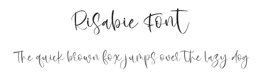 Risabie Font by metafontsy — Script Handwritten Font