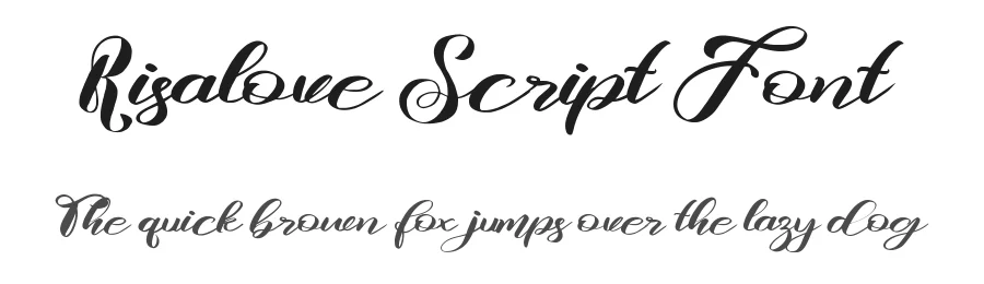 Risalove Script Font by Balibilly Design — Script Handwritten Font