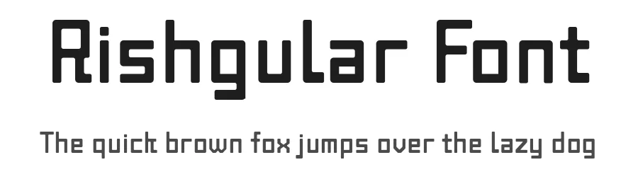 Rishgular Font by ffeeaarr — Sans Serif Font