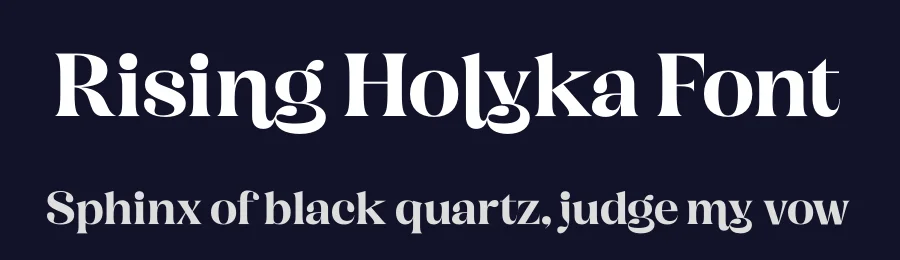 Rising Holyka Font by timelesstype.co — Serif Font — thumbnail 2