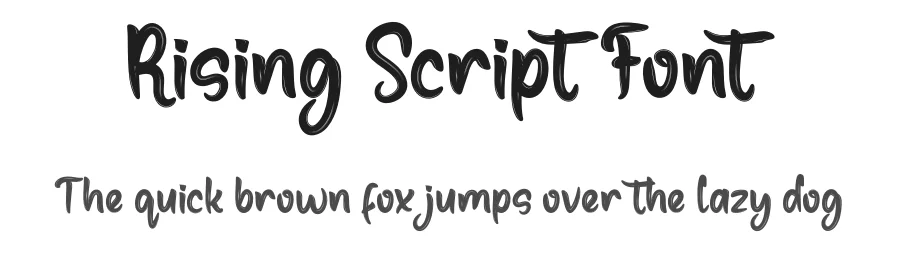 Rising Script Font by productype — Script Handwritten Font
