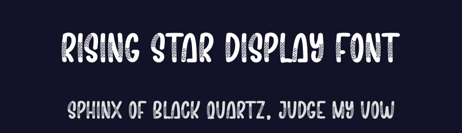 Rising Star Display Font by creativeletter — Display Font — thumbnail 2