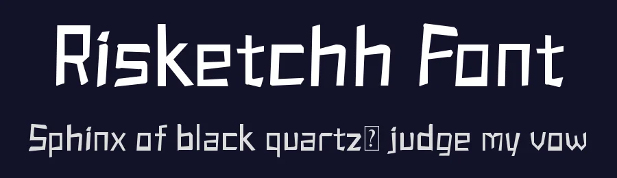 Risketchh Font by ffeeaarr — Display Font — thumbnail 2