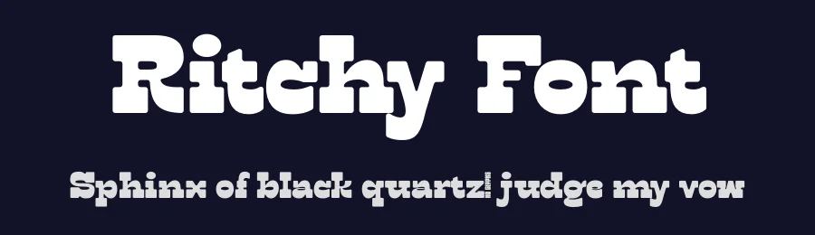 Ritchy Font by Toko Laris Djaja — Slab Serif Font — thumbnail 2