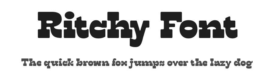 Ritchy Font by Toko Laris Djaja — Slab Serif Font