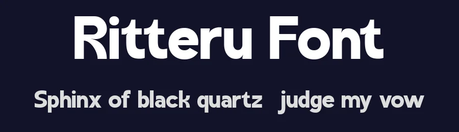 Ritteru Font by Flawless And Co — Sans Serif Font — thumbnail 2