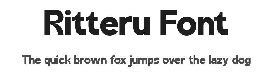 Ritteru Font by Flawless And Co — Sans Serif Font