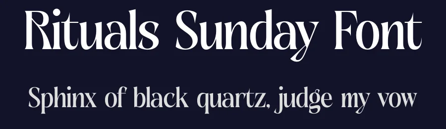 Rituals Sunday Font by timelesstype.co — Serif Font — thumbnail 2
