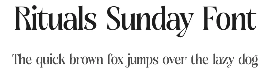 Rituals Sunday Font by timelesstype.co — Serif Font