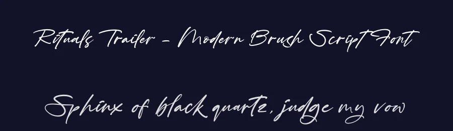 Rituals Trailer – Modern Brush Script Font by stylishtype.co — Script Handwritten Font — thumbnail 2