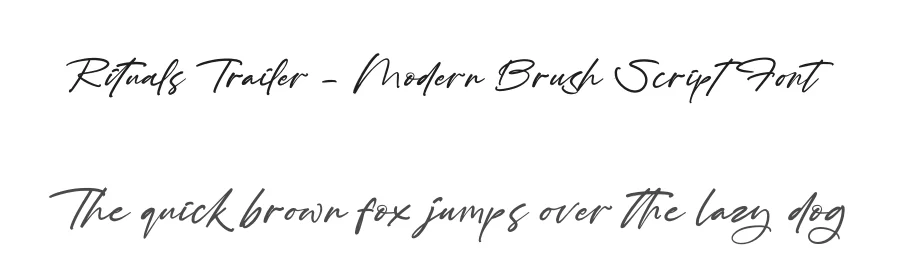 Rituals Trailer – Modern Brush Script Font by stylishtype.co — Script Handwritten Font
