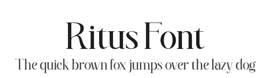 Ritus Font by zaain type — Serif Font