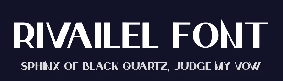 Rivailel Font by hayoyuka8 — Sans Serif Font — thumbnail 2