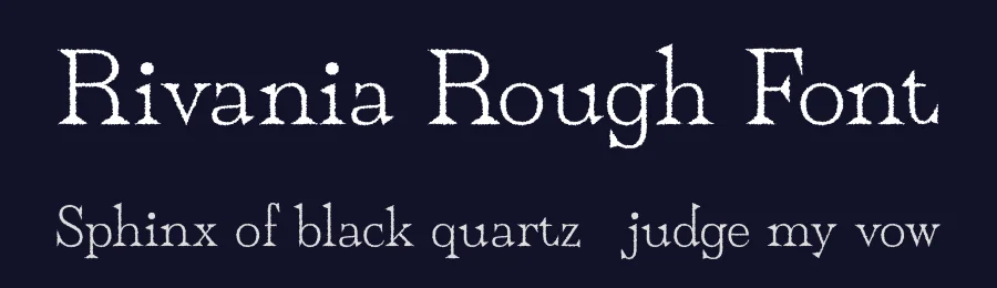 Rivania Rough Font by craftsupplyco — Display Font — thumbnail 2