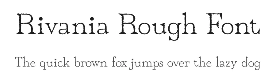 Rivania Rough Font by craftsupplyco — Display Font