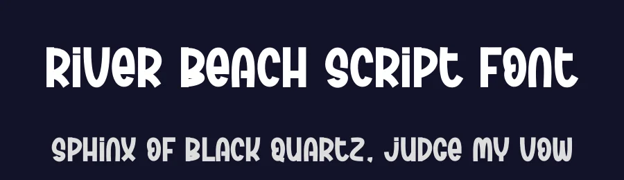 River Beach Script Font by andikastudio — Display Font — thumbnail 2