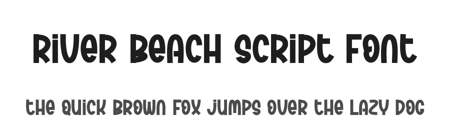 River Beach Script Font by andikastudio — Display Font