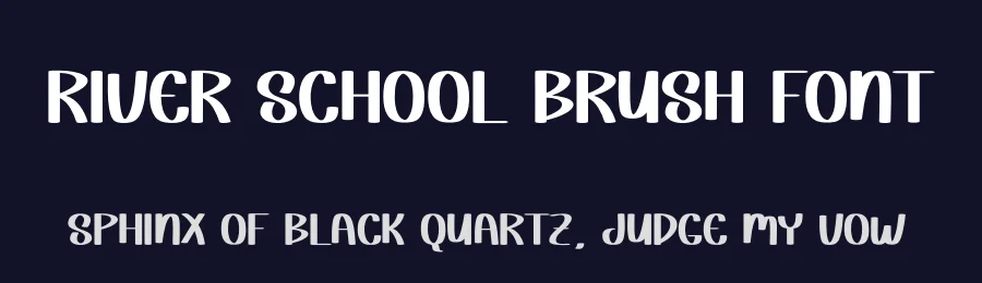 River School Brush Font by andikastudio — Display Font — thumbnail 2