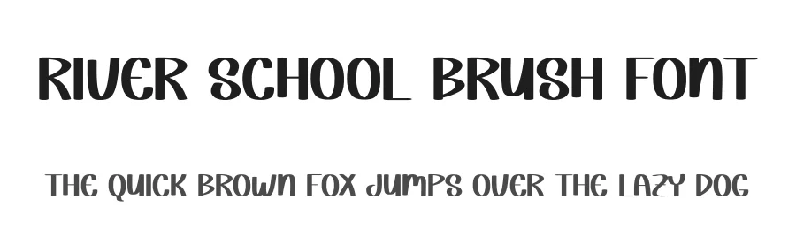 River School Brush Font by andikastudio — Display Font