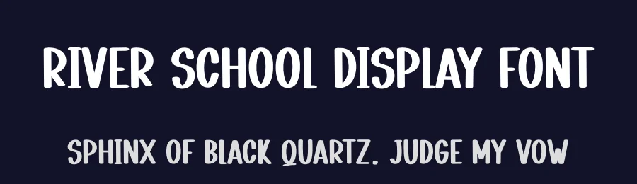 River School Display Font by andikastudio — Display Font — thumbnail 2