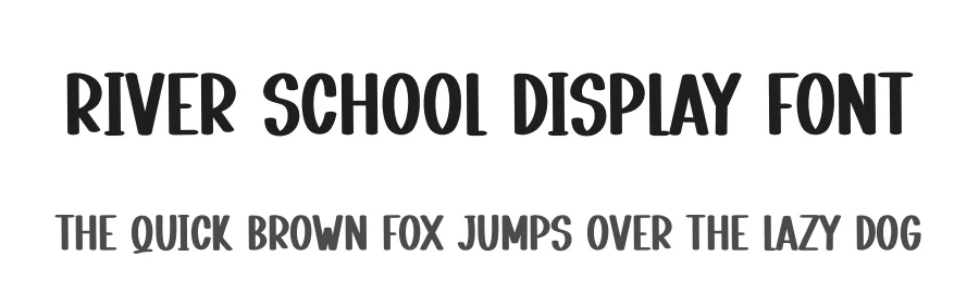 River School Display Font by andikastudio — Display Font