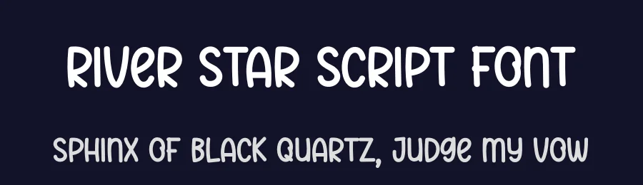 River Star Script Font by creativeletter — Display Font — thumbnail 2