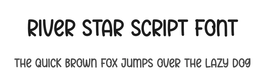River Star Script Font by creativeletter — Display Font