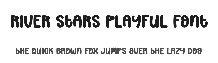 River Stars Playful Font by creativeletter — Display Font