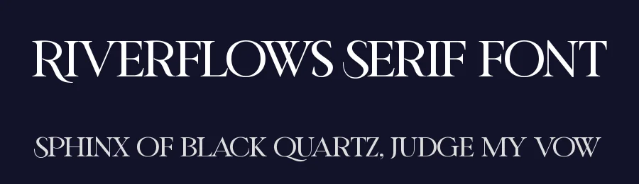 Riverflows Serif Font by fontkong — Serif Font — thumbnail 2