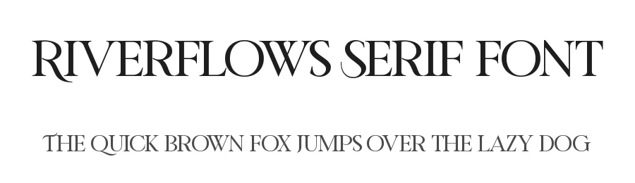 Riverflows Serif Font by fontkong — Serif Font