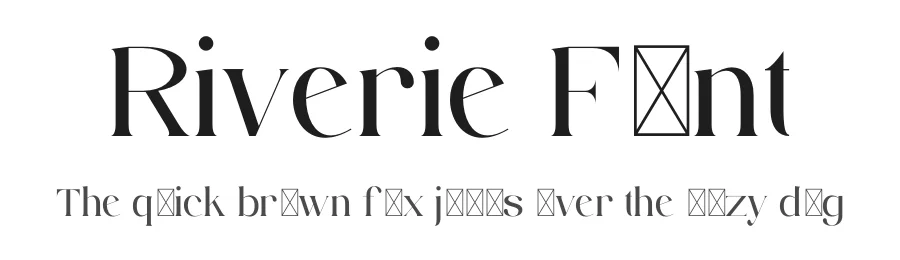 Riverie Font by didiksaputra — Serif Font
