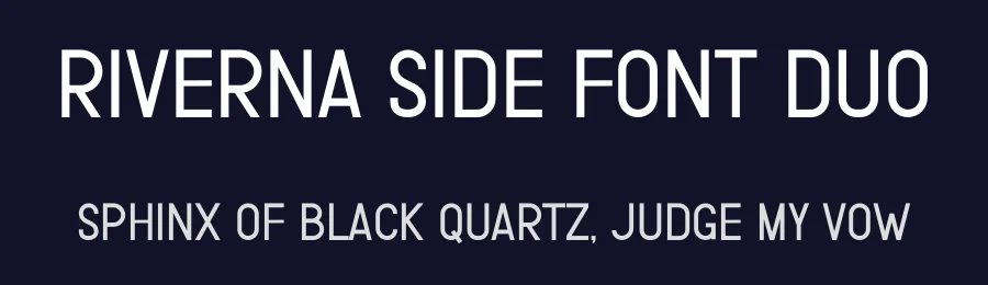 Riverna Side Font Duo by Rvandtype — Sans Serif Font — thumbnail 2