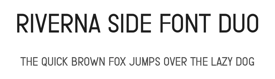 Riverna Side Font Duo by Rvandtype — Sans Serif Font