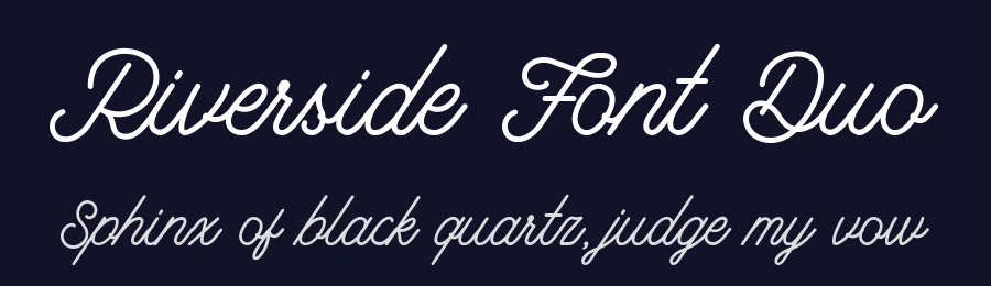 Riverside Font Duo by Letterhend — Script Handwritten Font — thumbnail 2