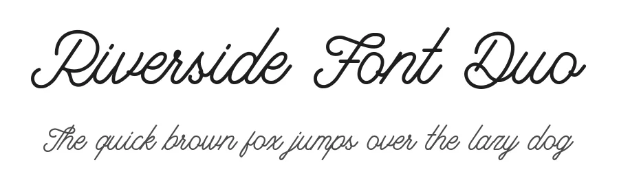 Riverside Font Duo by Letterhend — Script Handwritten Font