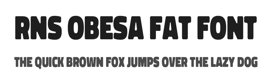 RNS Obesa Fat Font by RNS Fonts — Sans Serif Font