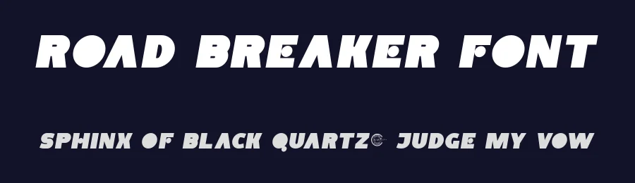Road Breaker Font by RaisProject — Display Font — thumbnail 2