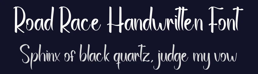 Road Race Handwritten Font by andikastudio — Script Handwritten Font — thumbnail 2