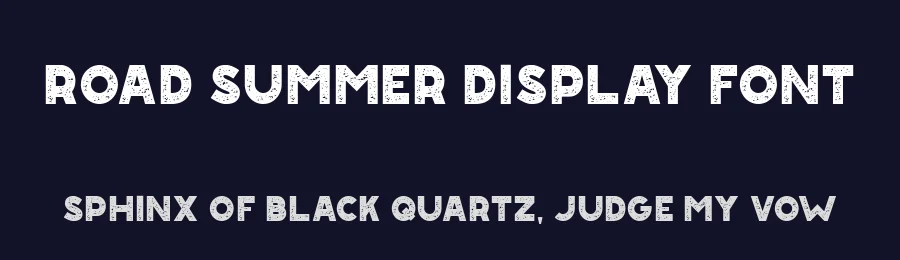 Road Summer Display Font by Display Studio — Display Font — thumbnail 2