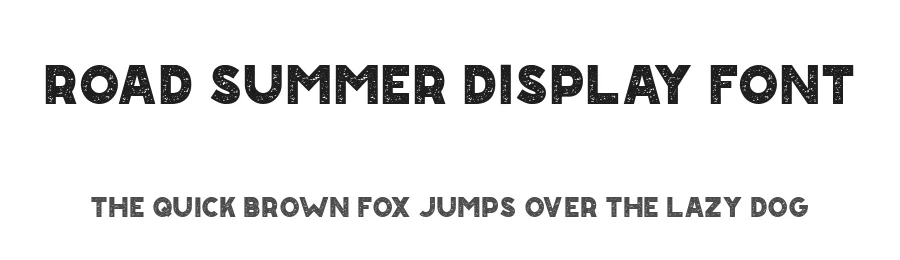 Road Summer Display Font by Display Studio — Display Font