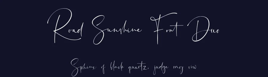Road Sunshine Font Duo by fontkong — Script Handwritten Font — thumbnail 2